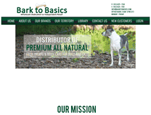 Tablet Screenshot of barktobasics.com